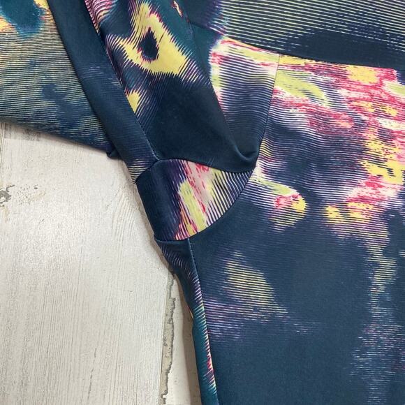 Onzie Abstract Print Yoga Leggings Multicolor Gym Activewear Pilates Size S - Picture 3 of 12